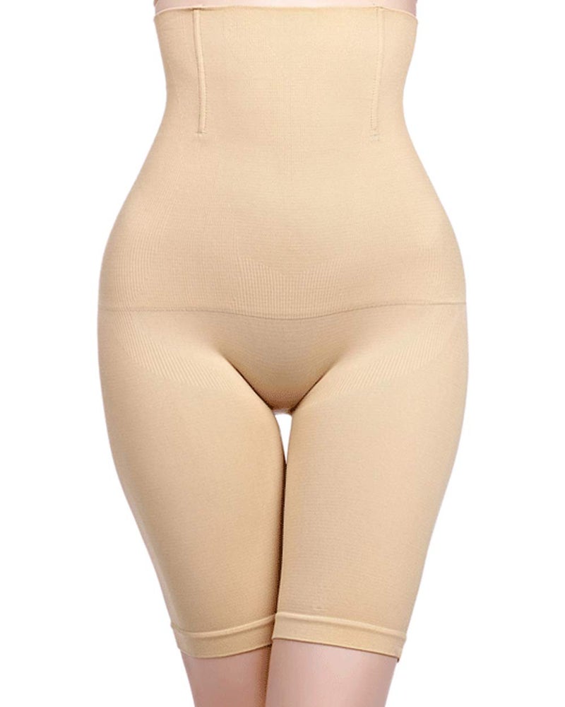 Sliot Women Body Shaper Tummy Control Shapewear High Waist Mid-Thigh Slimmer Shorts Underwear Butt Lifter Bodysuit Panties (Beige, X-Small - Small) - Image 4